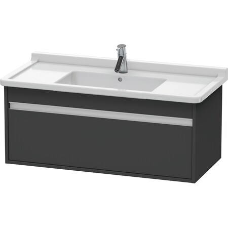 Duravit Ketho Wall-Mounted Vanity Unit Kt666504949 Graphite Matt KT666504949